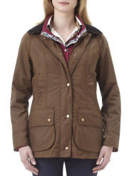 Barbour Ladies Marsworth Durham Waxed Jacket Coat Navy